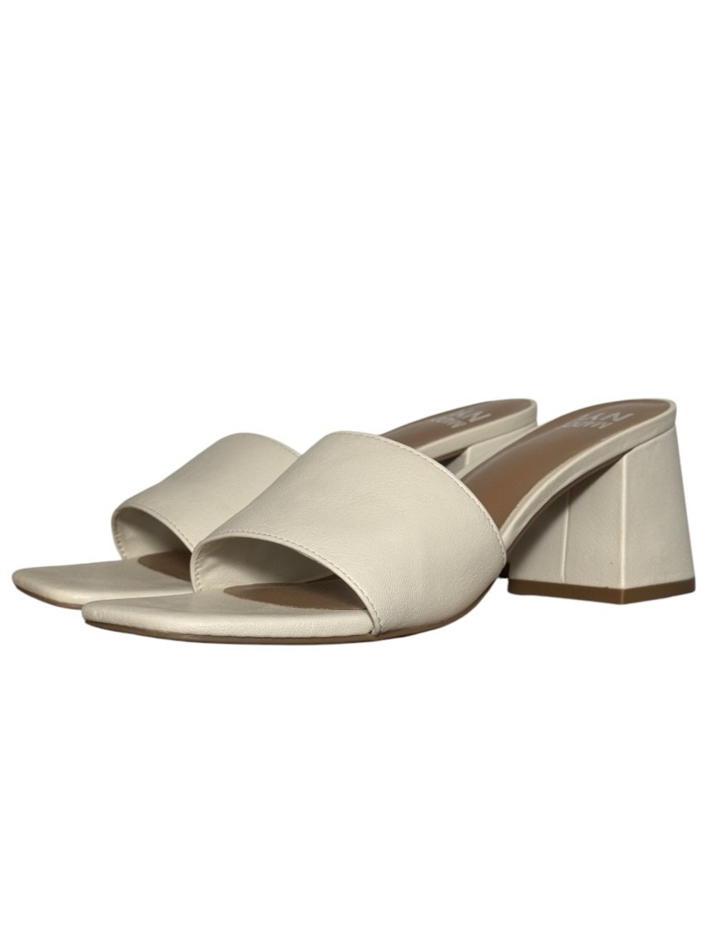 Madden NYC Women’s Open Toe Heeled Slide Sandals EUC